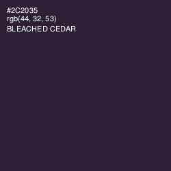 #2C2035 - Bleached Cedar Color Image