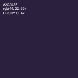 #2C203F - Ebony Clay Color Image