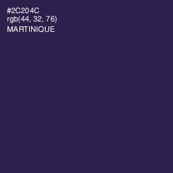 #2C204C - Martinique Color Image