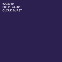 #2C2050 - Cloud Burst Color Image