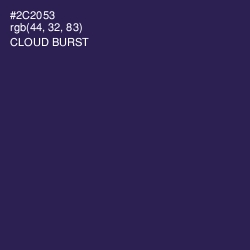 #2C2053 - Cloud Burst Color Image