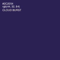 #2C2054 - Cloud Burst Color Image