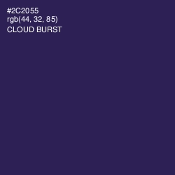 #2C2055 - Cloud Burst Color Image