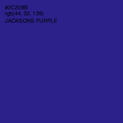 #2C208B - Jacksons Purple Color Image