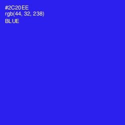 #2C20EE - Blue Color Image