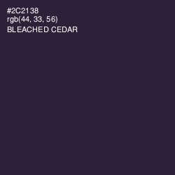#2C2138 - Bleached Cedar Color Image