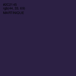 #2C2145 - Martinique Color Image