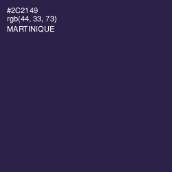 #2C2149 - Martinique Color Image