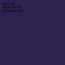 #2C2150 - Cloud Burst Color Image