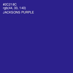 #2C218C - Jacksons Purple Color Image