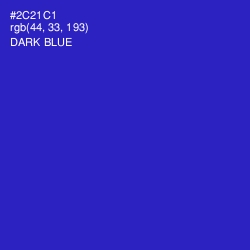 #2C21C1 - Dark Blue Color Image