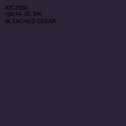 #2C2336 - Bleached Cedar Color Image