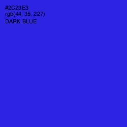 #2C23E3 - Dark Blue Color Image