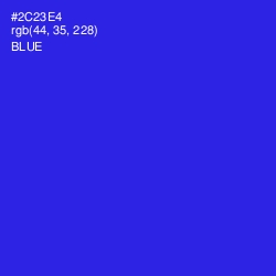 #2C23E4 - Blue Color Image