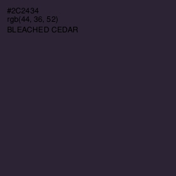 #2C2434 - Bleached Cedar Color Image