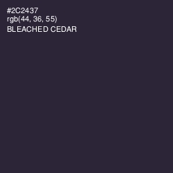 #2C2437 - Bleached Cedar Color Image