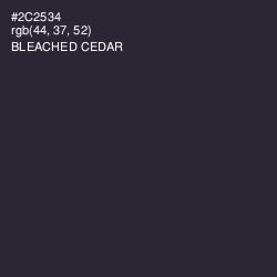 #2C2534 - Bleached Cedar Color Image