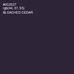 #2C2537 - Bleached Cedar Color Image