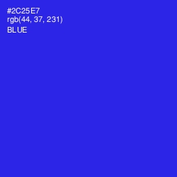 #2C25E7 - Blue Color Image