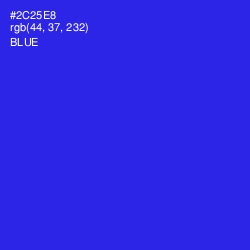#2C25E8 - Blue Color Image