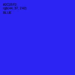 #2C25F2 - Blue Color Image