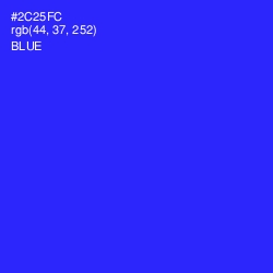 #2C25FC - Blue Color Image