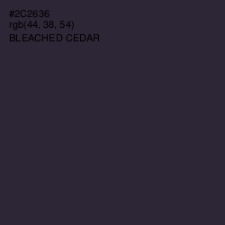 #2C2636 - Bleached Cedar Color Image