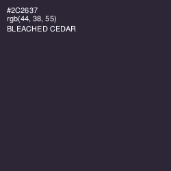 #2C2637 - Bleached Cedar Color Image