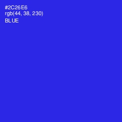 #2C26E6 - Blue Color Image