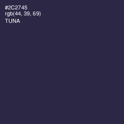 #2C2745 - Tuna Color Image