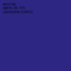 #2C2783 - Jacksons Purple Color Image