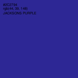 #2C2794 - Jacksons Purple Color Image