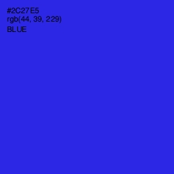 #2C27E5 - Blue Color Image