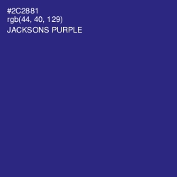 #2C2881 - Jacksons Purple Color Image