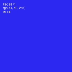 #2C28F1 - Blue Color Image