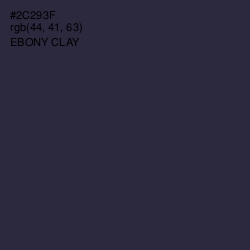 #2C293F - Ebony Clay Color Image