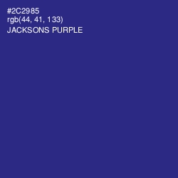 #2C2985 - Jacksons Purple Color Image