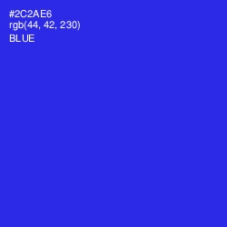 #2C2AE6 - Blue Color Image