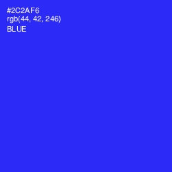 #2C2AF6 - Blue Color Image