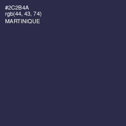 #2C2B4A - Martinique Color Image