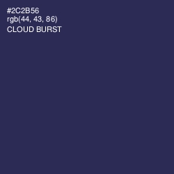 #2C2B56 - Cloud Burst Color Image