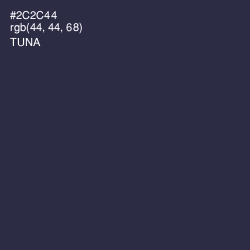 #2C2C44 - Tuna Color Image