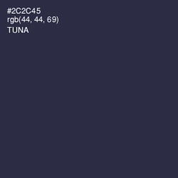 #2C2C45 - Tuna Color Image