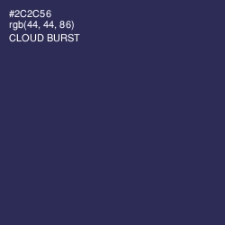 #2C2C56 - Cloud Burst Color Image