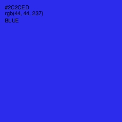 #2C2CED - Blue Color Image