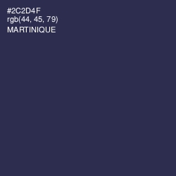 #2C2D4F - Martinique Color Image