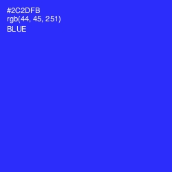 #2C2DFB - Blue Color Image