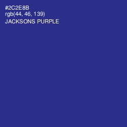 #2C2E8B - Jacksons Purple Color Image
