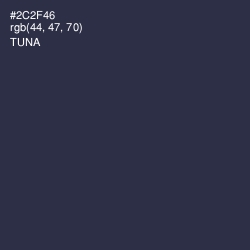 #2C2F46 - Tuna Color Image