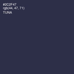 #2C2F47 - Tuna Color Image